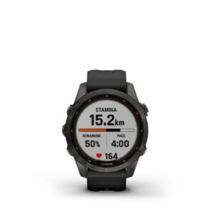 Garmin fenix 7S Sapphire Solar Titanium Carbon Gray DLC with Black - Image 7