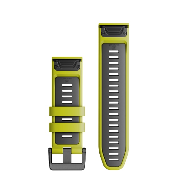 QuickFit 26 Silicone Band Electric Lime with Graphite