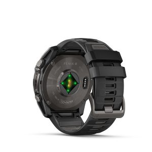 Garmin Fenix 8 51mm AMOLED Sapphire Titanium Carbon Gray με Black και Pebble Gray - Image 4