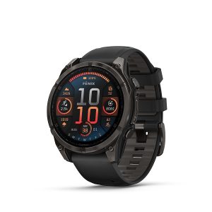 Garmin fenix 8 47mm AMOLED Sapphire Titanium Carbon Gray with Black and Pebble Gray