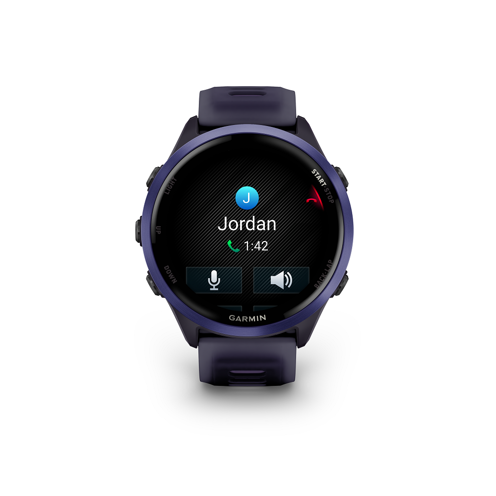 Forerunner® 570 47mm Indigo Aluminum with Translucent Imperial Purple and Indigo